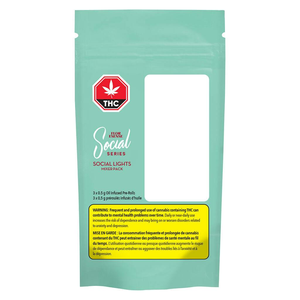 Floresense Socialights - Mixer Pack Infused Pre-Roll Hybrid - 3x0.5g