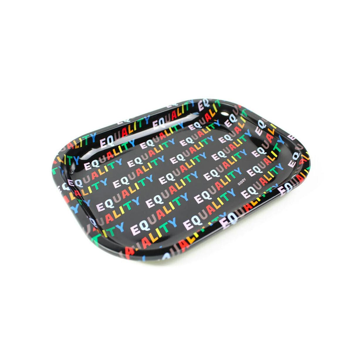 Giddy - Small Metal Rolling Tray - Equality