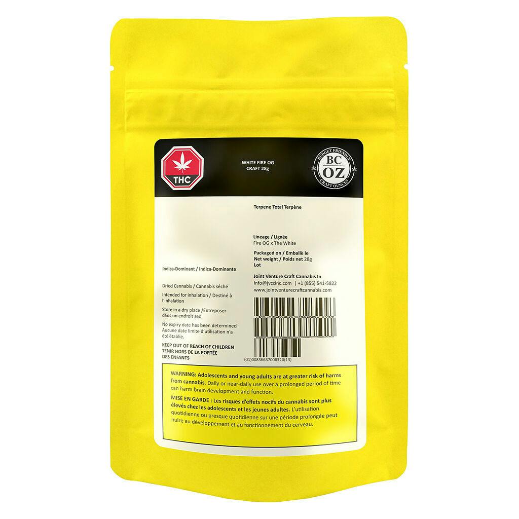 BC OZ - White Fire OG Craft Smalls Indica - 28g