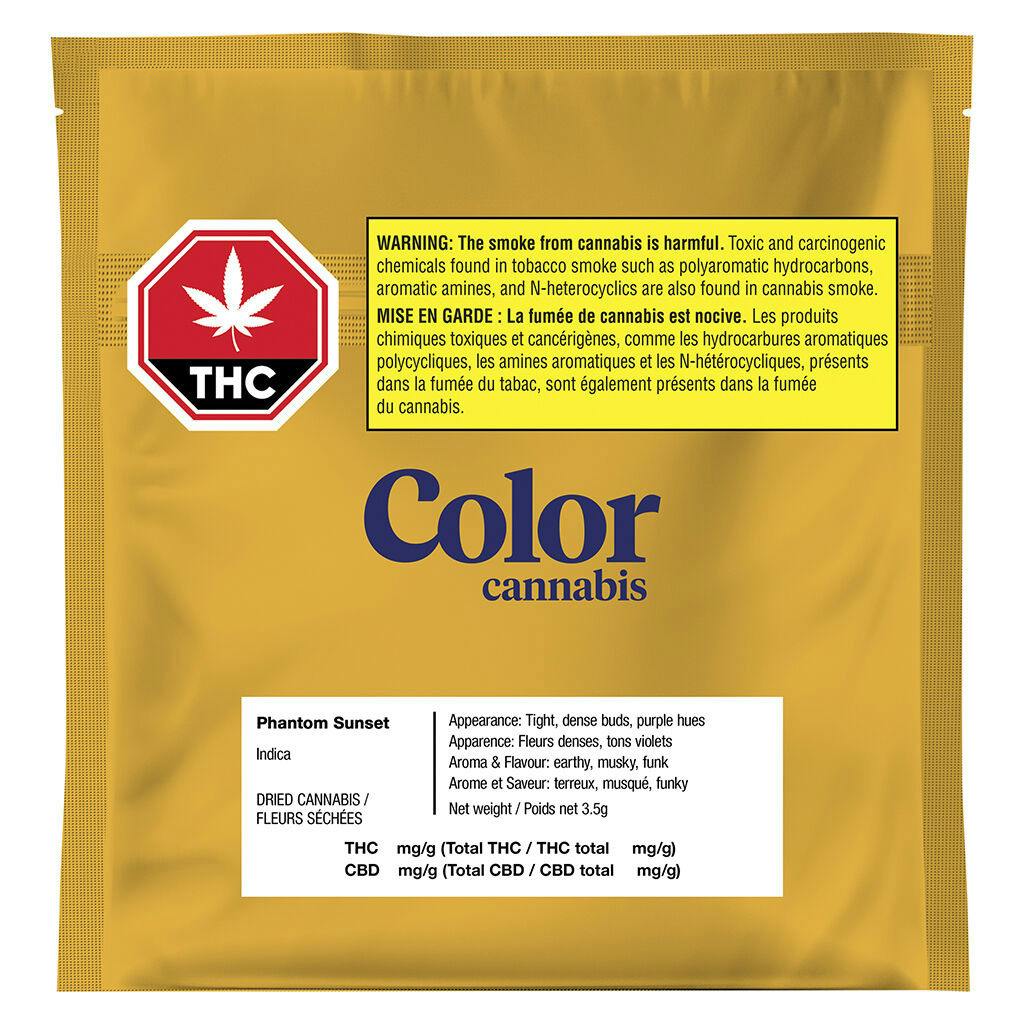 Color Cannabis - Phantom Sunset Indica - 3.5g