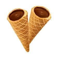 CRUNCHY | Dark Chocolate Sea Salt | 5pk 100mg Waffle Cones | 07-05C