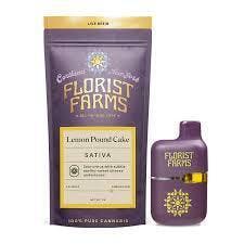 FLORIST FARMS | Lemon Pound Cake | 1g Live Resin Tank | Sativa | 09-09C cannabis product