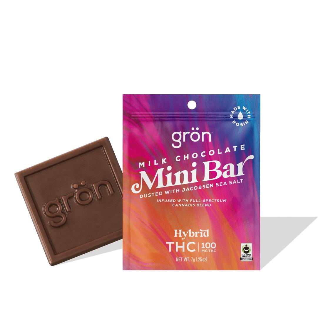GRON | Milk Chocolate Mini Bar | 100mg | Hybrid | 06-07C