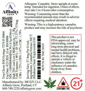 RSO Trop Cherry Syringe 1g (00466) at Curaleaf Dispensary Groton
