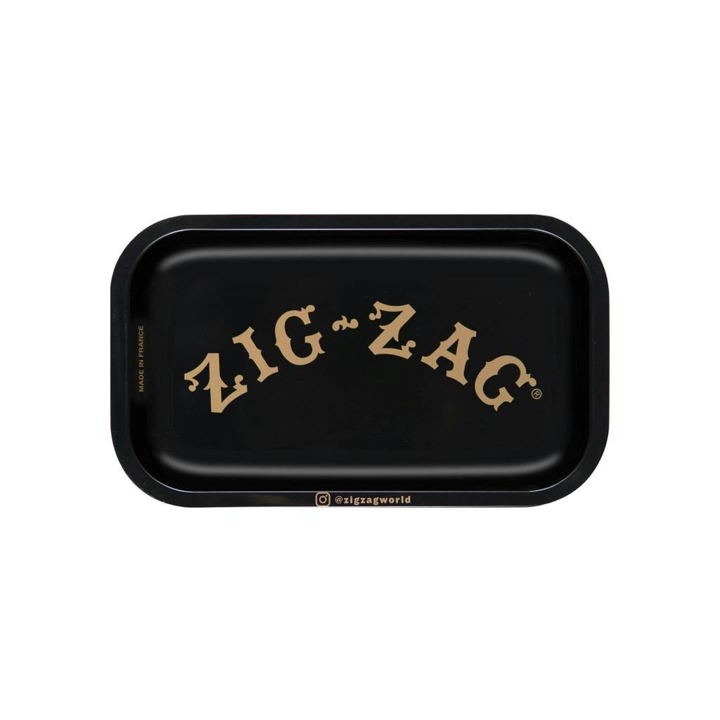Zig Zag Small Black Rolling Tray
