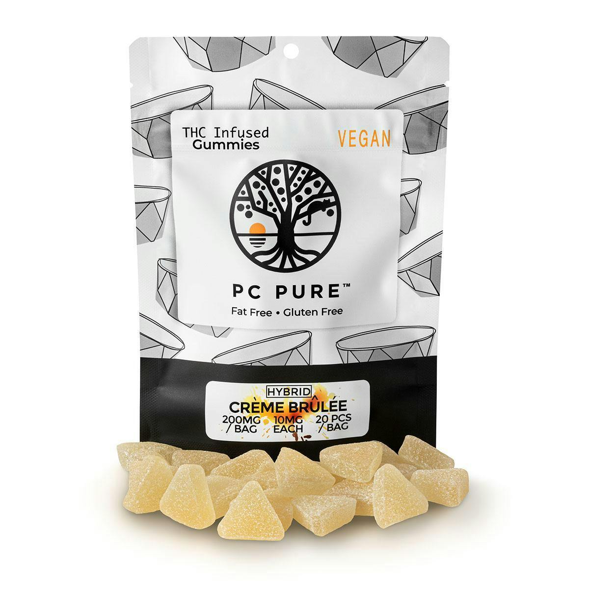 PC Pure Gummies 200mg Hybrid Creme Brulee at Emerald Fire Farms and Provisioning Center