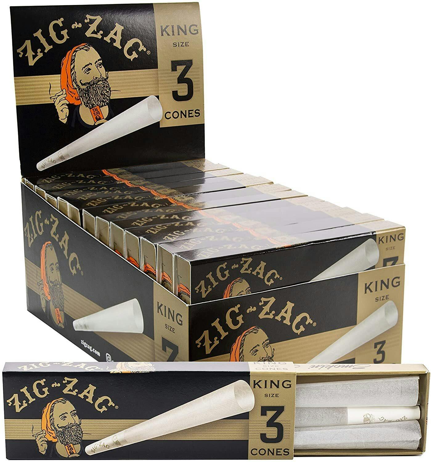Zig Zag Ultra Thin King Size Cones 3pk