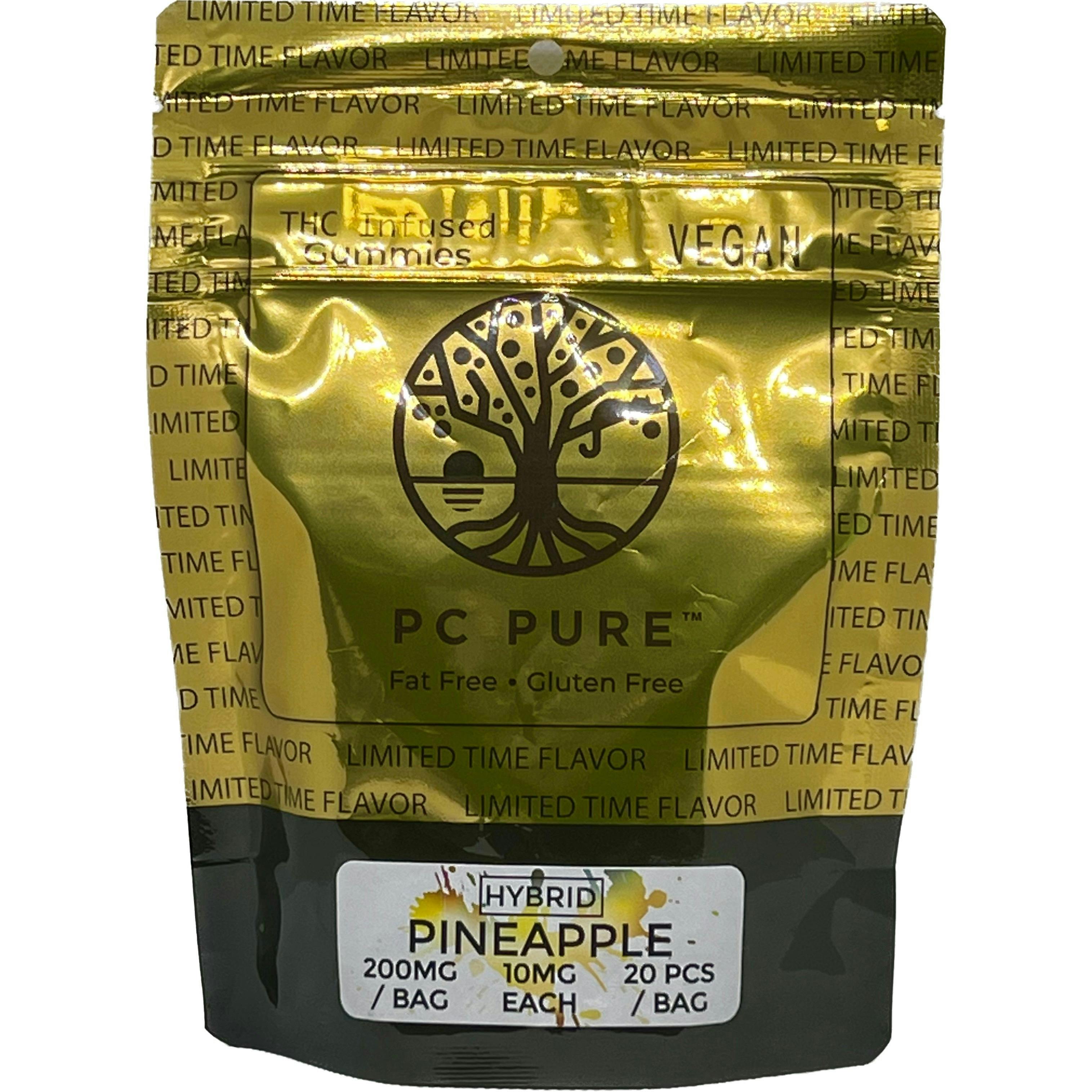 PC Pure Gummies 200mg Hybrid Pineapple at Emerald Fire Farms and Provisioning Center
