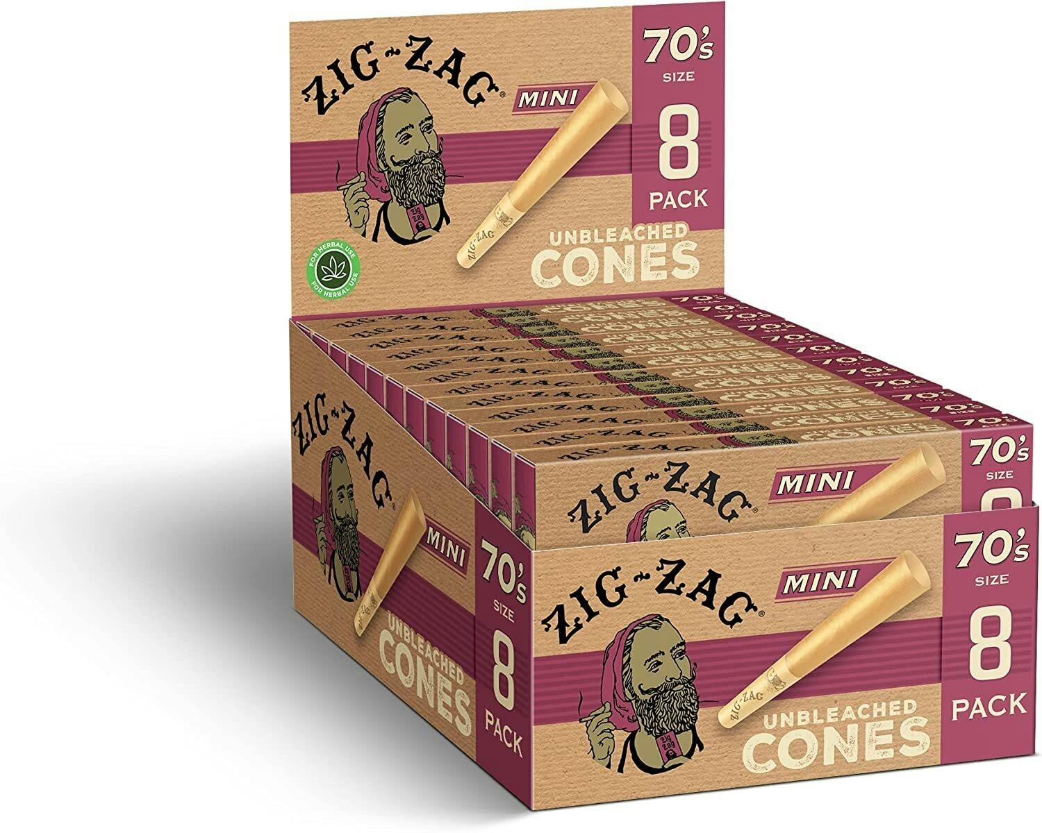 Zig Zag Unbleached Mini 70's 24 Pack