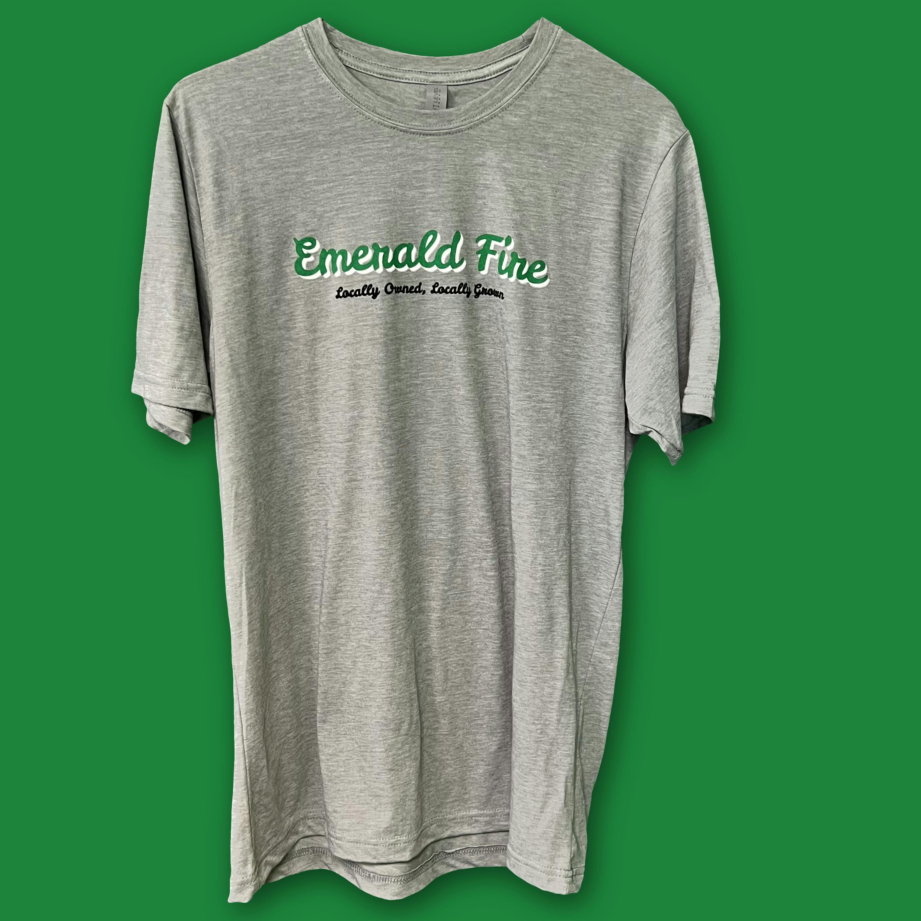 Emerald Fire Farms T-Shirt | Grey S-3XL