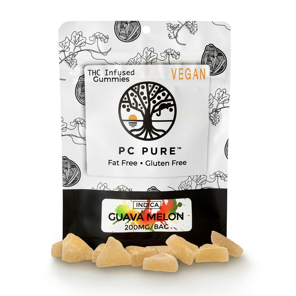 PC Pure Gummies 200mg Indica Guava Melon at Emerald Fire Farms and Provisioning Center
