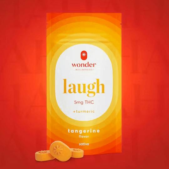 Wonder Gummies 200mg Laugh Tangerine and Turmeric