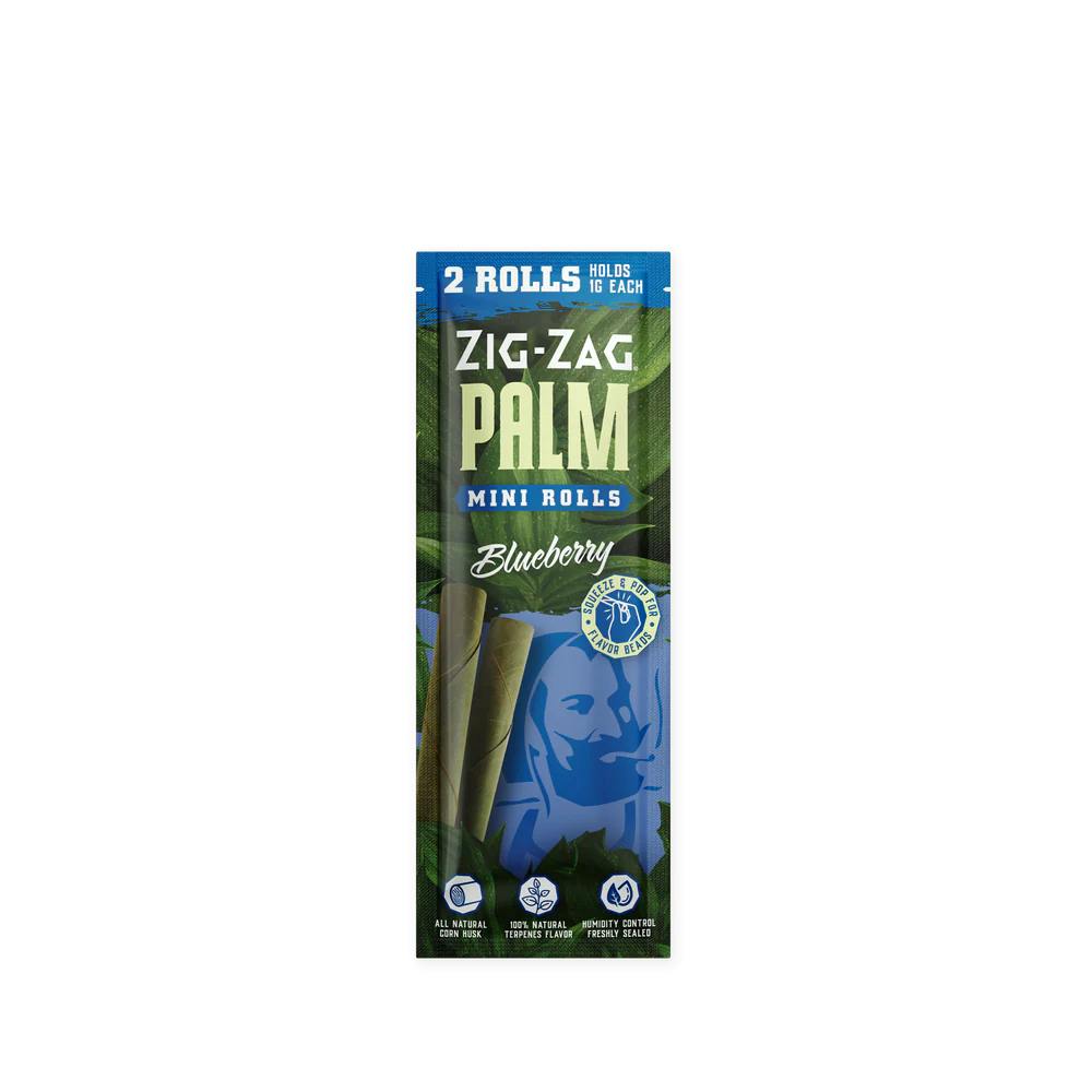 Zig Zag Mini Palm Rolls 2pk Blueberry
