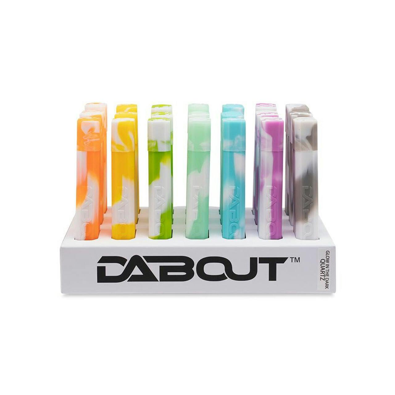 White Rhino *Glow in the Dark* Silicone Dab Straw w/ Quartz Tip