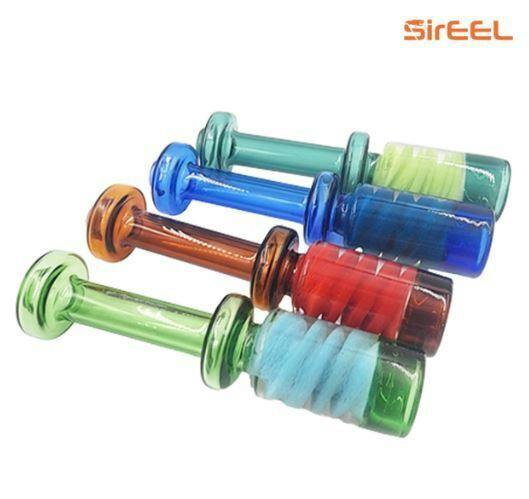 4" SirEEL Frit Twist Chillum Assorted Colors