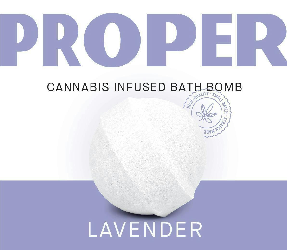Proper 1:1 CBD:THC Bath Bomb Lavender
