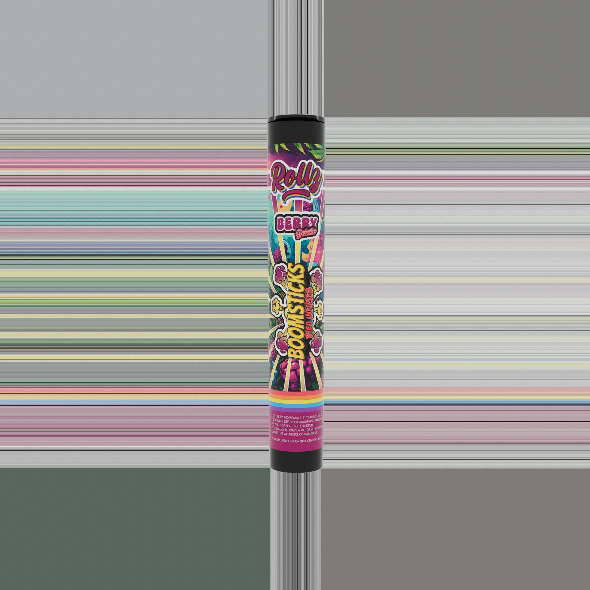 Boomsticks THCA Infused Pre-Roll 1g Berry Gelato at Emerald Fire Farms and Provisioning Center