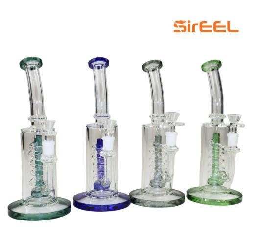 SirEEL - 10" Spiral Shower Perc Bong with Flower Bowl