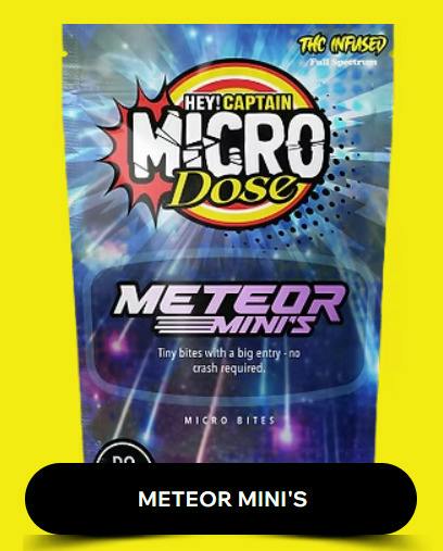 Hey! Captain Edibles Meteor Minis Micro Dose