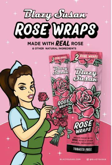 Rose Cuts Pink Rose Wraps 3pk