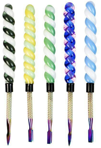 6" Unicorn Horn Anodized Steel Dab Tool