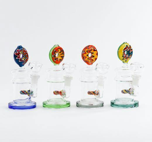 6" Wig Wag D'OH-nut Dreams Bong W/ Flower Bowl