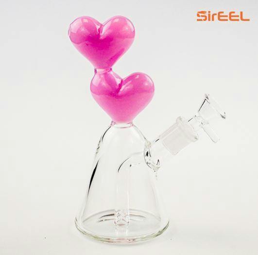 7" SirEEL Hearts Beaker Bong