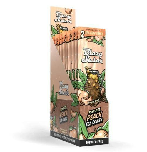 Blazy Susan Peach Tea Leaf Cones 2pk