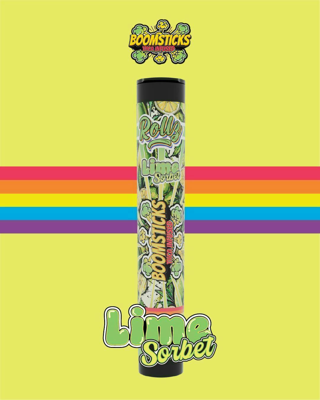 Boomsticks THCA Infused Pre-Roll 1g Lime Sorbet