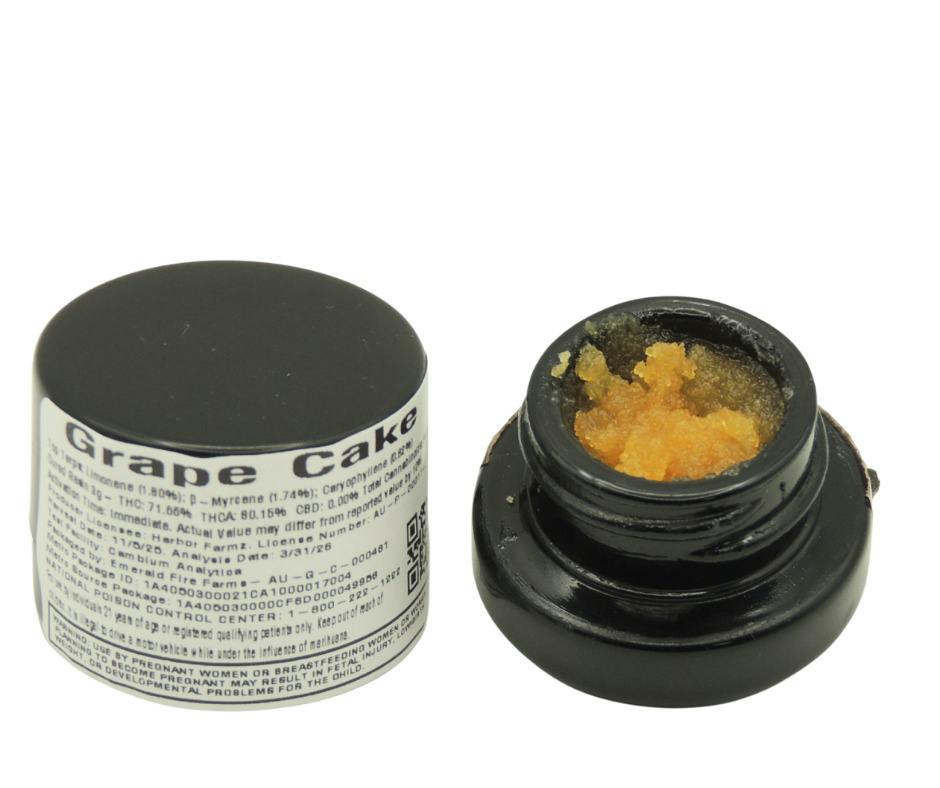 Emerald Fire Cured Resin 3g Grape Cake