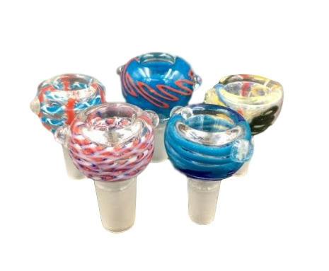 14mm Male Flower Bowl - Assorted Colors