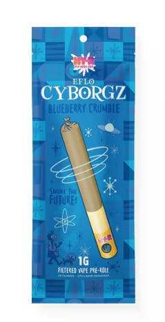 Hy-R Cyborgz Liquid Diamond Pre-Roll 1.27g Blueberry Crumble