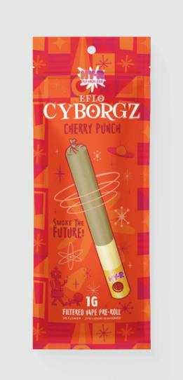 Hy-R Cyborgz Liquid Diamond Pre-Roll 1.27g Cherry Punch