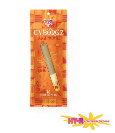 Hy-R Cyborgz Liquid Diamond Pre-Roll 1.27g Orange Pineapple