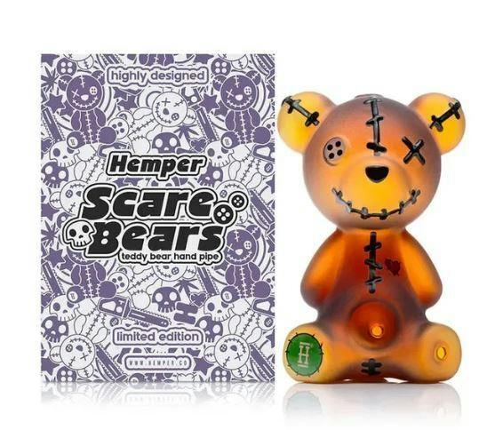 4.3” Hemper Scare Bears Teddy Bear Hand Pipe