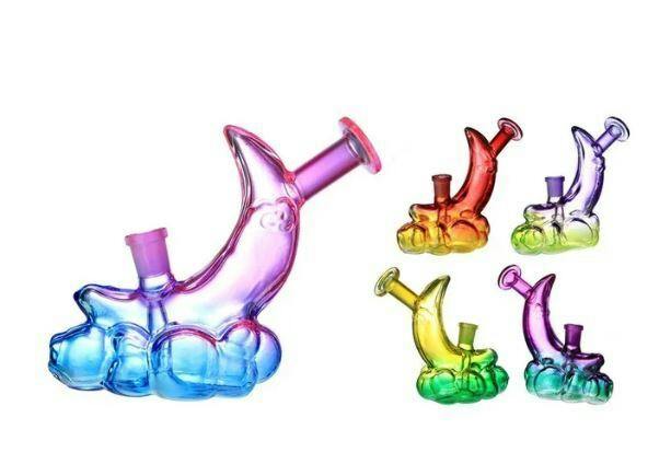 5" Moon In The Clouds Waterpipe