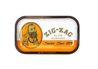 Zig Zag Small Orange Rolling Tray