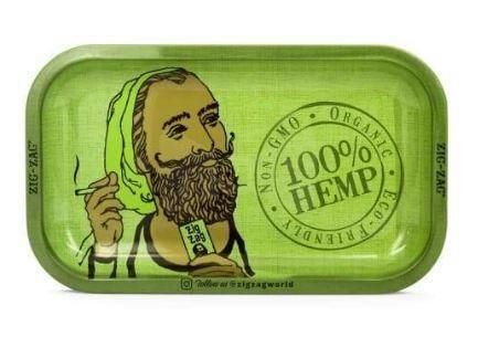 Zig Zag Small Green Rolling Tray