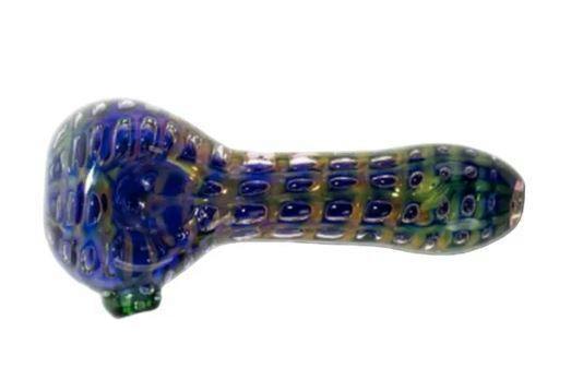 5" Trapped bubble Swirl Glass Hand Pipe