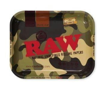 10.6" x 6.3" RAW Authentic Camouflage Metal Rolling Tray