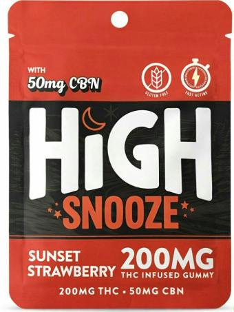 Little Tree High Snooze 4:1 200mg THC:50mg CBN Strawberry Sunset