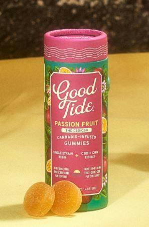 Good Tide Hash Rosin Gummies 2:1:1 THC/CBD/CBN 200mg Passion Fruit