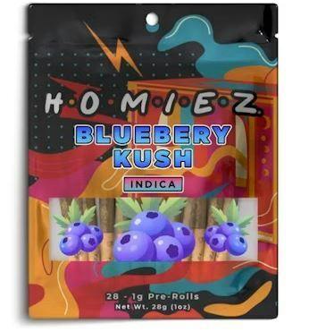 Homiez Pre-Roll 28pk Blueberry Kush