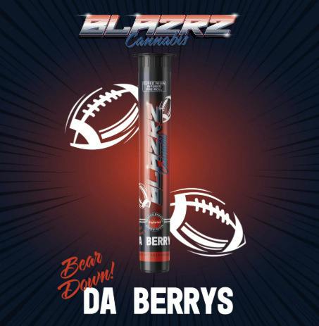 Blazrz Resin Infused Pre-Roll 1g Da Berrys
