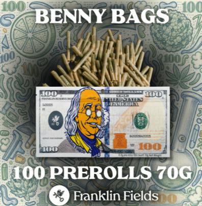Franklin Fields Benny Bags Pre-Roll 100pk Glitter Bomb