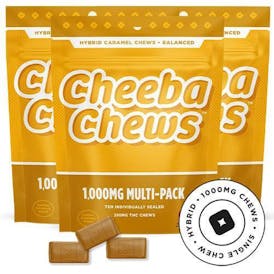 CHEEBA CHEWS MEGA STRENGTH 1000MG - CARAMEL