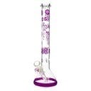 OG Glass Bong - Flower Pattern - 14"