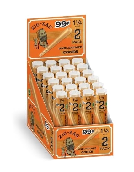 Zig-Zag 1 1/4 Unbleached Paper Cones - 2pk at Winona Dispensary | Local Cannabis Dispensary