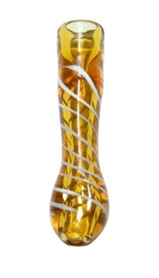 3" Fumed Spiral Chillum Glass Hand Pipe