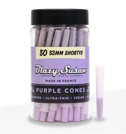 Blazy Susan Shorty Sized Pre-Rolled Cones 53mm (50 Count)